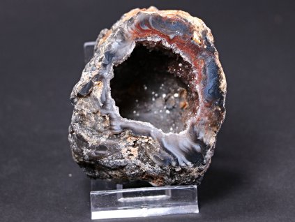 Achát peříčkový 7 cm - geoda - Top kvalita - #25 + sleva 5% po registraci na většinu zboží + dárek k objednávce