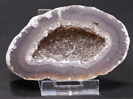 Achát peříčkový 8 cm - geoda - Top kvalita - #42 + sleva 5% po registraci na většinu zboží + dárek k objednávce
