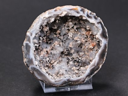 Achát peříčkový 7 cm - geoda - Top kvalita - #44 + sleva 5% po registraci na většinu zboží + dárek k objednávce