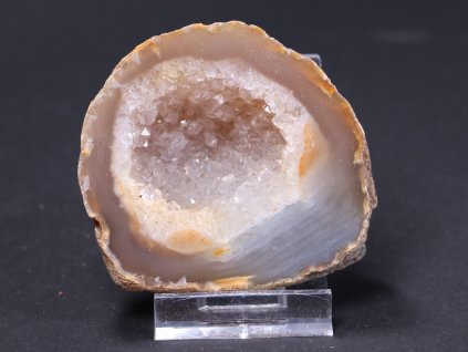 Achát peříčkový 7 cm - geoda - Top kvalita - #51