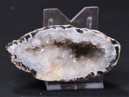 Achát peříčkový 8 cm - geoda - Top kvalita - #59