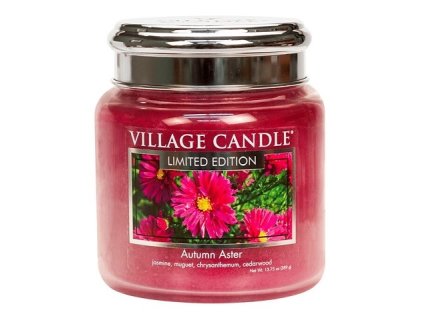 village candle vonna svicka ve skle autumn aster 16oz