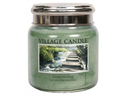 village candle vonna svicka ve skle lesni probuzeni forest morning 16oz
