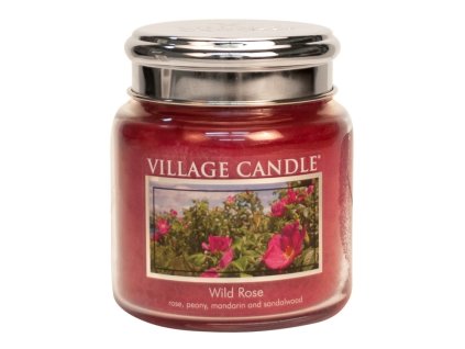 village candle vonna svicka ve skle divoka ruze wild rose 16oz