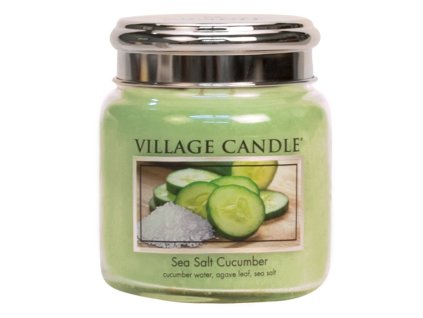 village candle vonna svicka ve skle morska svezest sea salt cucumber 16oz