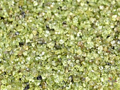 Kamień olivine XXS rozmiar 2 - 4 mm - Brazylia #555