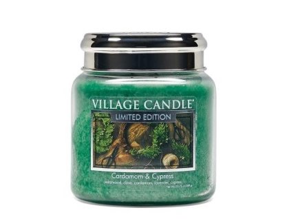 village candle vonna svicka ve skle kardamom a cypris cardamom cypress 16oz