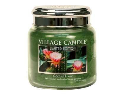 village candle vonna svicka ve skle cactus flower 16oz