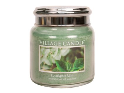 village candle vonna svicka ve skle eukalyptus a mata eucalyptus mint 16oz