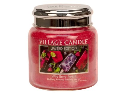 village candle vonna svicka ve skle wild berry freeze 16oz