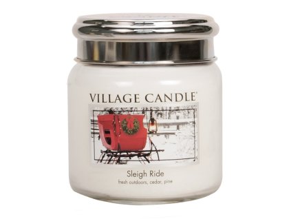 village candle vonna svicka ve skle zimni vyjizdka sleigh ride 16oz
