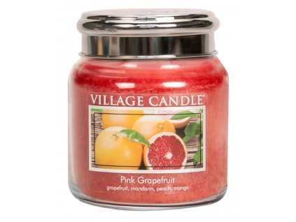 village candle vonna svicka ve skle ruzovy grapefruit pink grapefruit 16oz