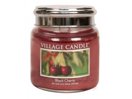 village candle vonna svicka ve skle cerna tresen black cherry 16oz