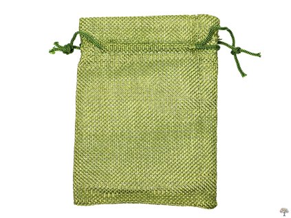 Torba prezentowa - Jutowy woreczek zielony 10x14 cm - 13