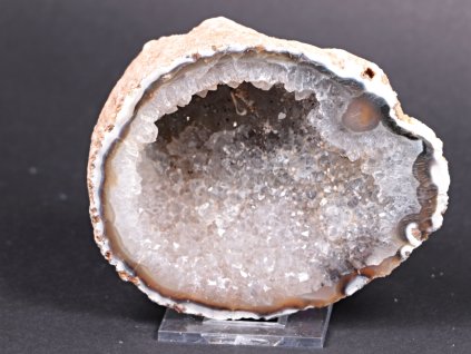 Achát peříčkový 9 cm - geoda - Top kvalita - #106 + sleva 5% po registraci na většinu zboží + dárek k objednávce