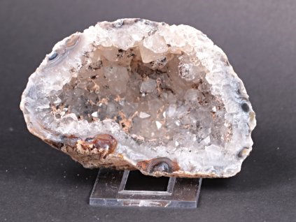 Achát peříčkový 9 cm - geoda - Top kvalita - #111 + sleva 5% po registraci na většinu zboží + dárek k objednávce