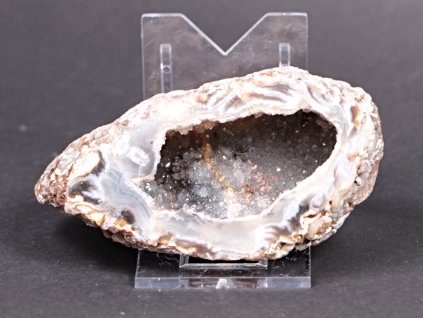 Achát peříčkový 9 cm - geoda - Top kvalita - #115 + sleva 5% po registraci na většinu zboží + dárek k objednávce