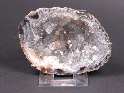 Achát peříčkový 8 cm - geoda - Top kvalita - #131