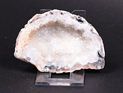 Achát peříčkový 8 cm - geoda - Top kvalita - #135