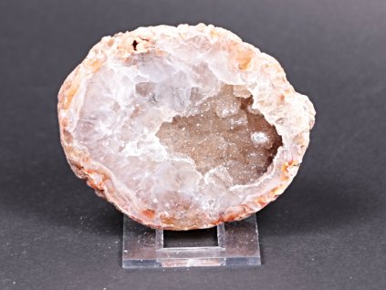 Achát peříčkový 8 cm - geoda - Top kvalita - #138