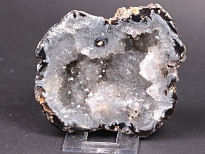 Achát peříčkový 9 cm - geoda - Top kvalita - #144
