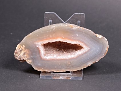 Achát peříčkový 9 cm - geoda - Top kvalita - #154