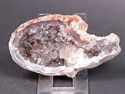 Achát peříčkový 10 cm - geoda - Top kvalita - #159