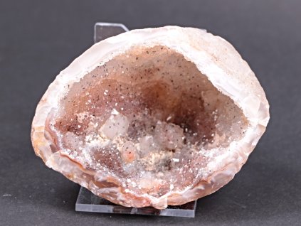 Achát peříčkový 8 cm - geoda - Top kvalita - #165