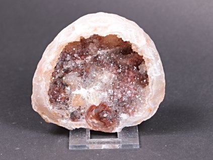 Achát peříčkový 8 cm - geoda - Top kvalita - #176