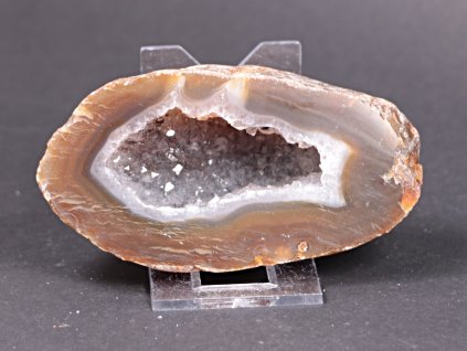 Achát peříčkový 10 cm - geoda - Top kvalita - #182