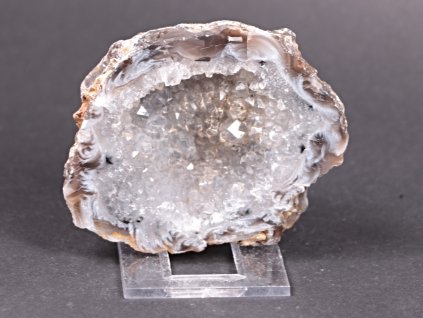 Achát peříčkový 7 cm - geoda - Top kvalita - #186