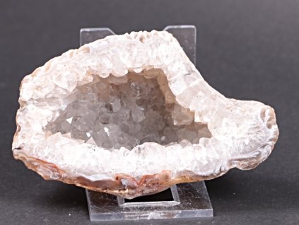 Achát peříčkový 9 cm - geoda - Top kvalita - #189