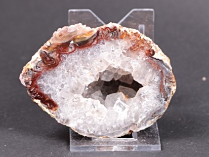 Achát peříčkový 7 cm - geoda - Top kvalita - #194