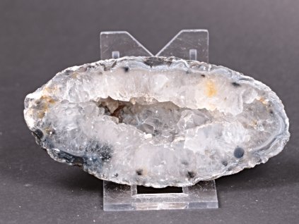 Achát peříčkový 10 cm - geoda - Top kvalita - #195