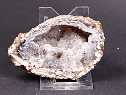 Achát peříčkový 8 cm - geoda - Top kvalita - #196