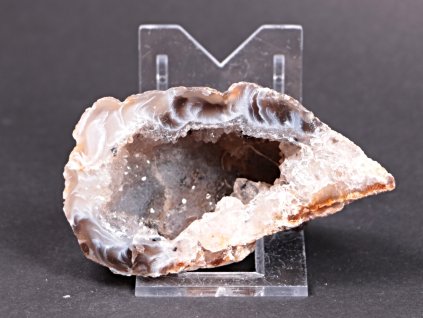 Achát peříčkový 8 cm - geoda - Top kvalita - #197