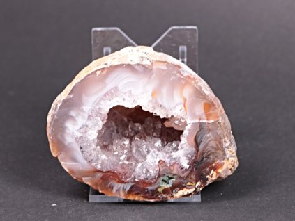Achát peříčkový 7 cm - geoda - Top kvalita - #200