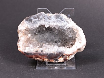 Achát peříčkový 7 cm - geoda - Top kvalita - #205