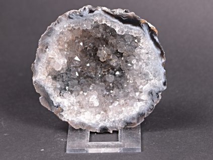 Achát peříčkový 8 cm - geoda - Top kvalita - #209