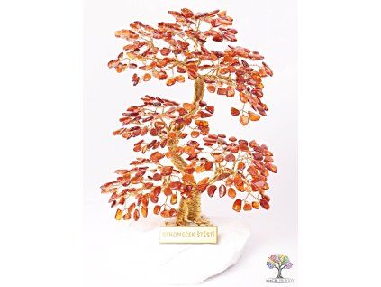 Amber lucky tree 20 cm - A4 - #133