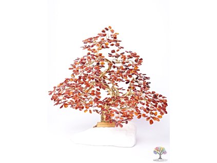 Bursztynowe drzewko szczęścia - bonsai - 35 cm - D11 + opakowanie prezentowe #138