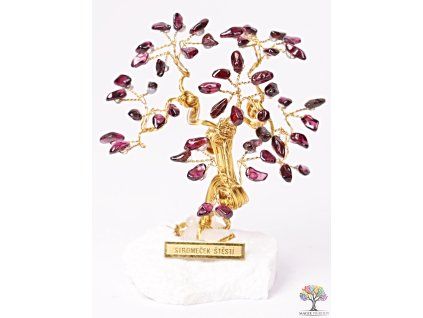 Garnet lucky tree 9 cm - R3 - #147