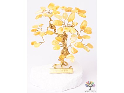 Bursztynowe drzewko szczęścia 9 cm - R3 - #151