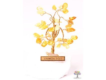 Amber lucky tree 6 cm - R0 - #171
