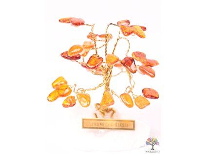 Amber lucky tree 6 cm - R0 - #172