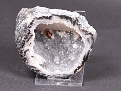Achát peříčkový 9 cm - geoda - Top kvalita - #217