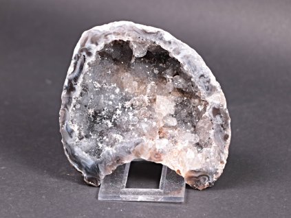 Achát peříčkový 9 cm - geoda - Top kvalita - #218