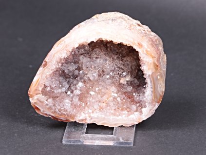 Achát peříčkový 9 cm - geoda - Top kvalita - #222