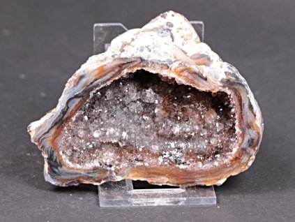 Achát peříčkový 8 cm - geoda - Top kvalita - #223