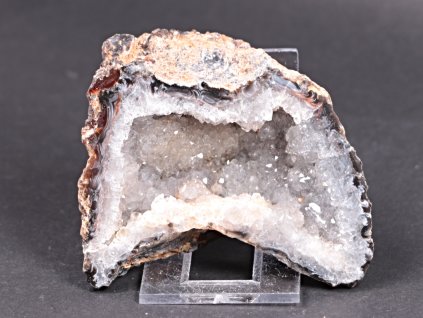 Achát peříčkový 8 cm - geoda - Top kvalita - #227